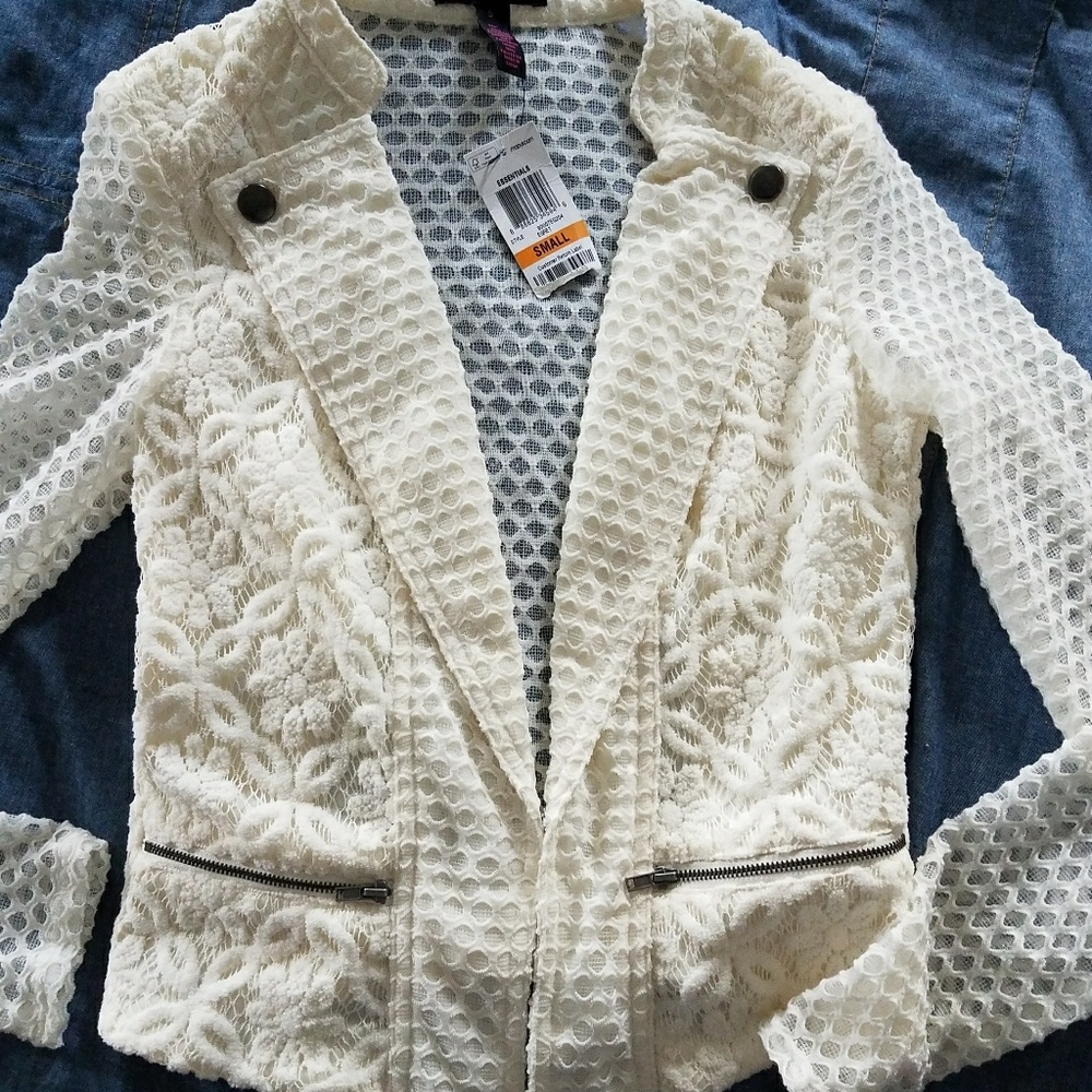 Ivory lace jacket